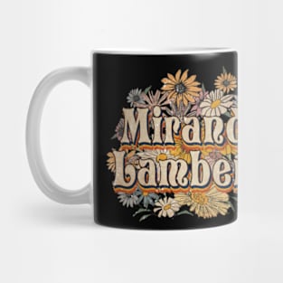 Personalized Flowers Lambert Proud Name Vintage Beautiful Mug